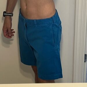 J. Crew Blue Flat Front Shorts